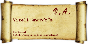 Vizeli András névjegykártya